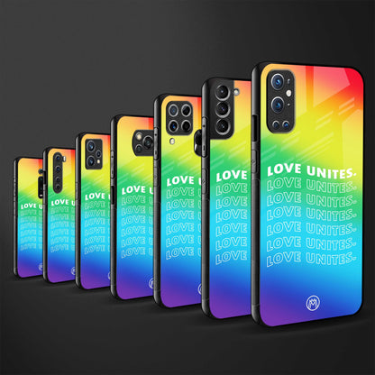love unites back phone cover | glass case for realme narzo 50a