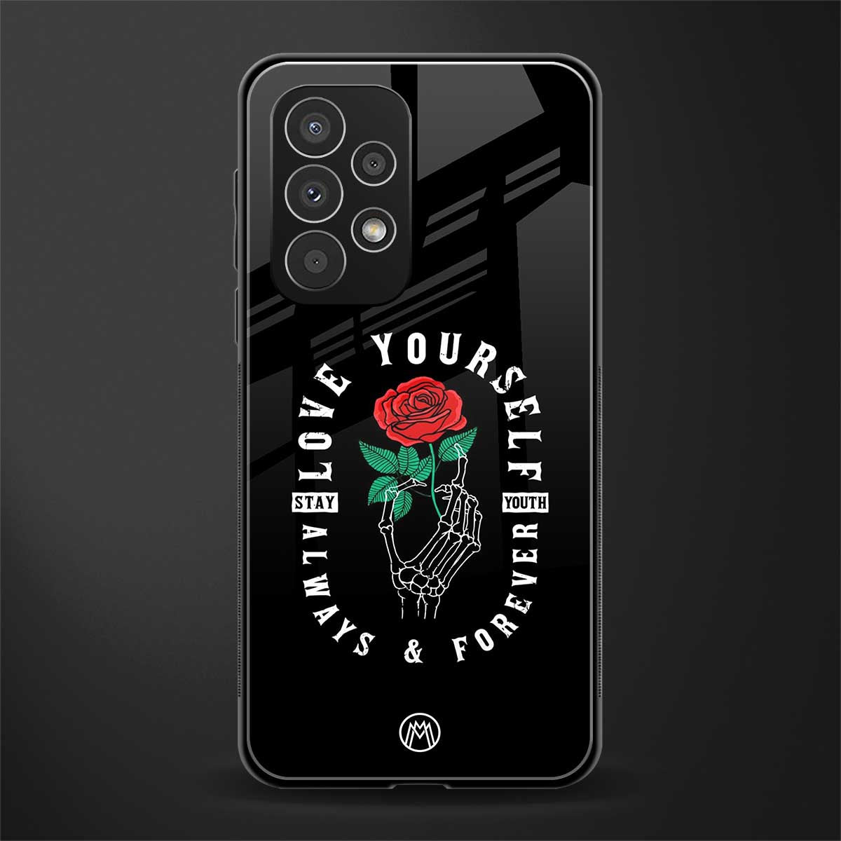 love yourself back phone cover | glass case for samsung galaxy a23