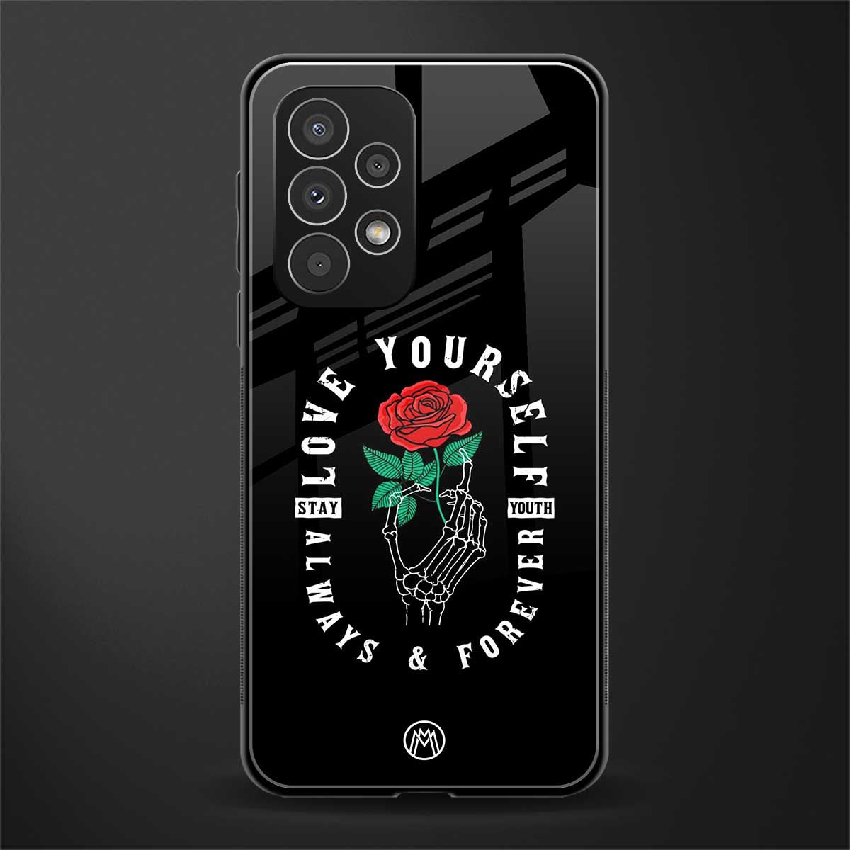 love yourself back phone cover | glass case for samsung galaxy a53 5g