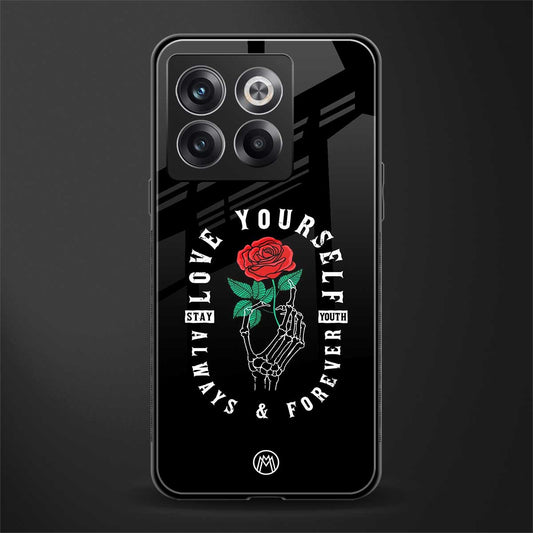 love yourself back phone cover | glass case for oneplus 10t