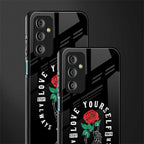 love yourself back phone cover | glass case for samsung galaxy f23 5g