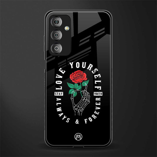 love yourself back phone cover | glass case for samsung galaxy f23 5g