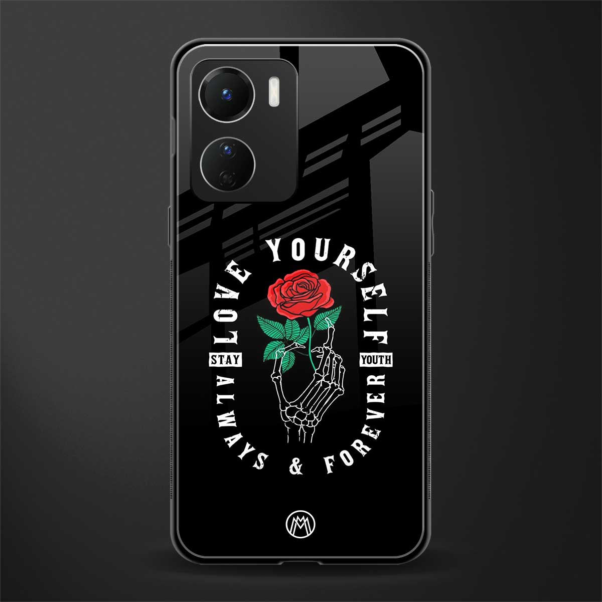 love yourself back phone cover | glass case for vivo y16