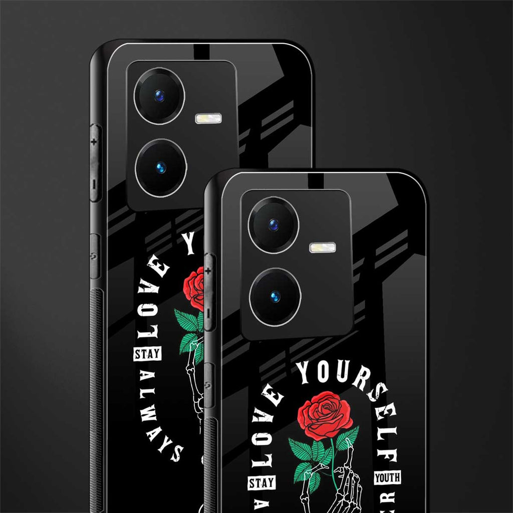 love yourself back phone cover | glass case for vivo y22