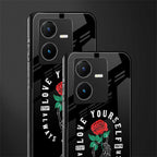 love yourself back phone cover | glass case for vivo y22