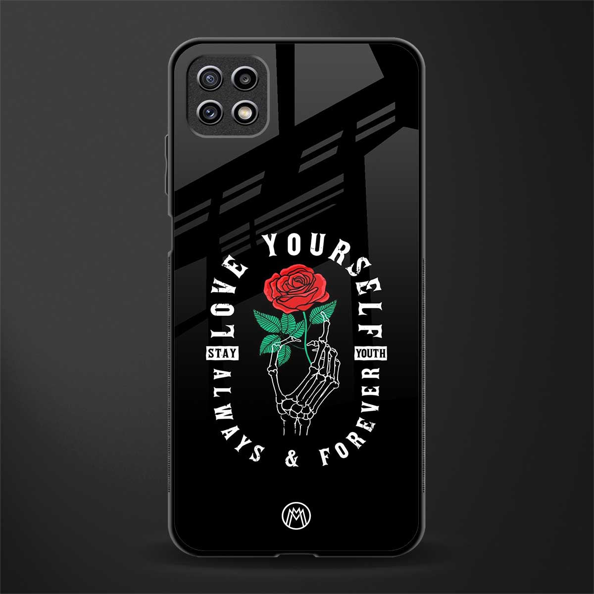 love yourself back phone cover | glass case for samsung galaxy f42