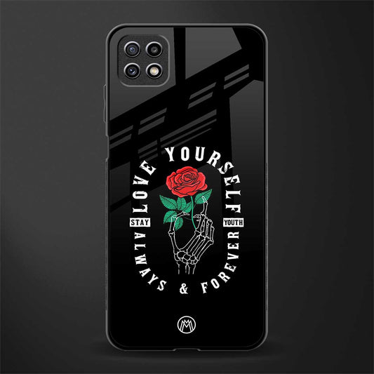 love yourself back phone cover | glass case for samsung galaxy f42