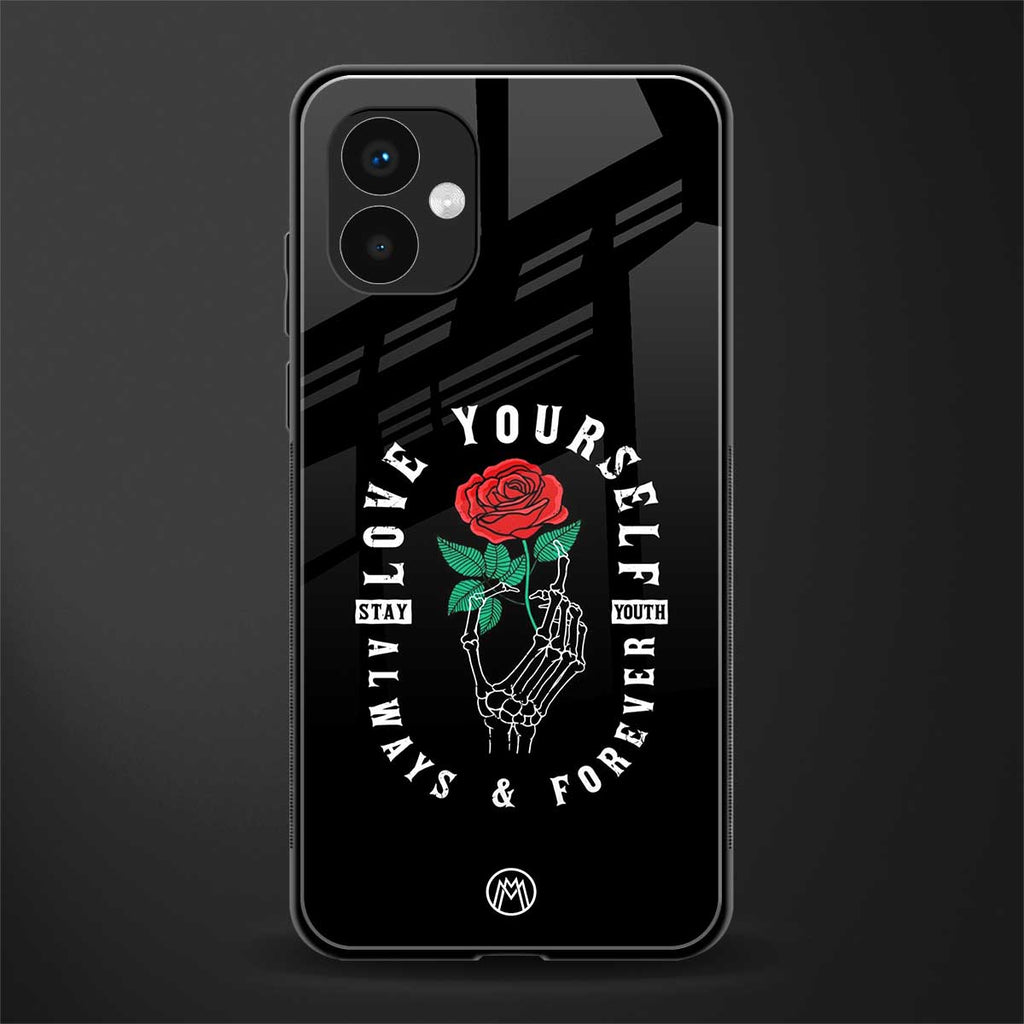 love yourself back phone cover | glass case for samsung galaxy a04