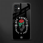love yourself back phone cover | glass case for samsung galaxy a04