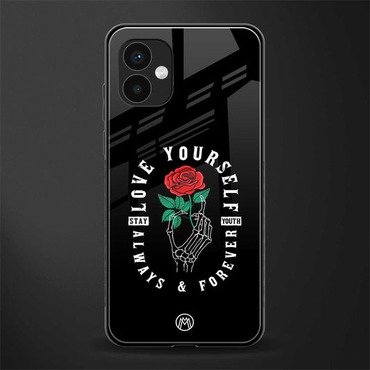 love yourself back phone cover | glass case for samsung galaxy a04