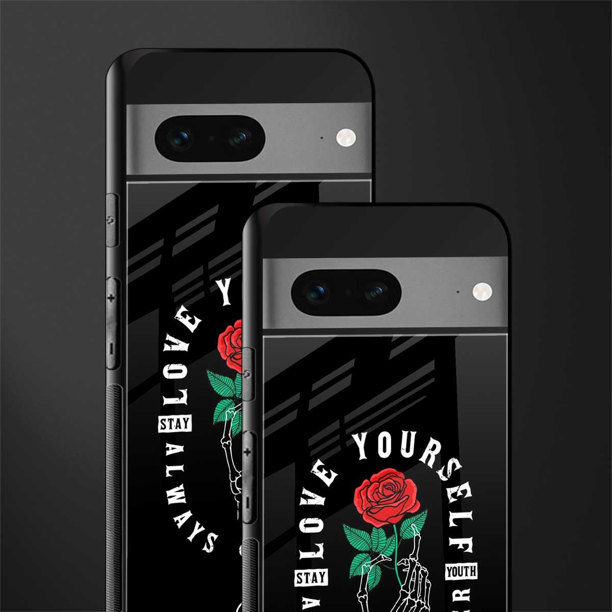 love yourself back phone cover | glass case for google pixel 7