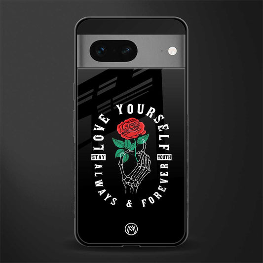 love yourself back phone cover | glass case for google pixel 7