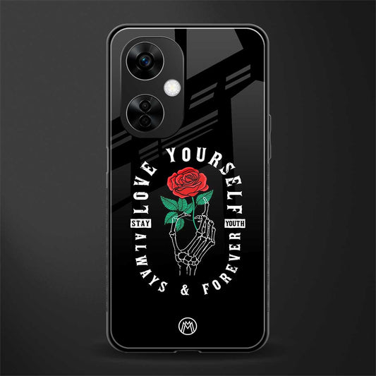 love yourself back phone cover | glass case for oneplus nord ce 3 lite