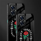 love yourself back phone cover | glass case for realme c55