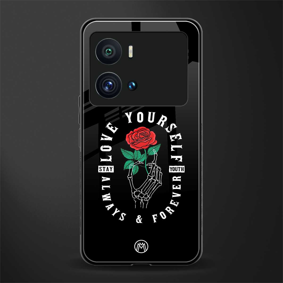 love yourself back phone cover | glass case for iQOO 9 Pro