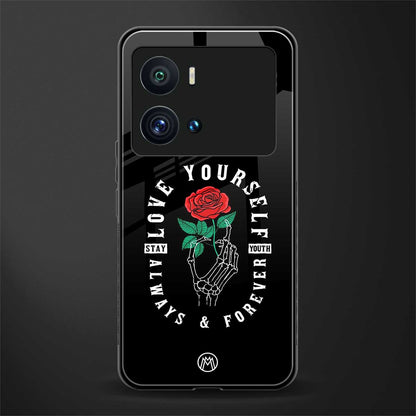 love yourself back phone cover | glass case for iQOO 9 Pro