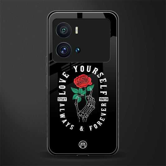 love yourself back phone cover | glass case for iQOO 9 Pro