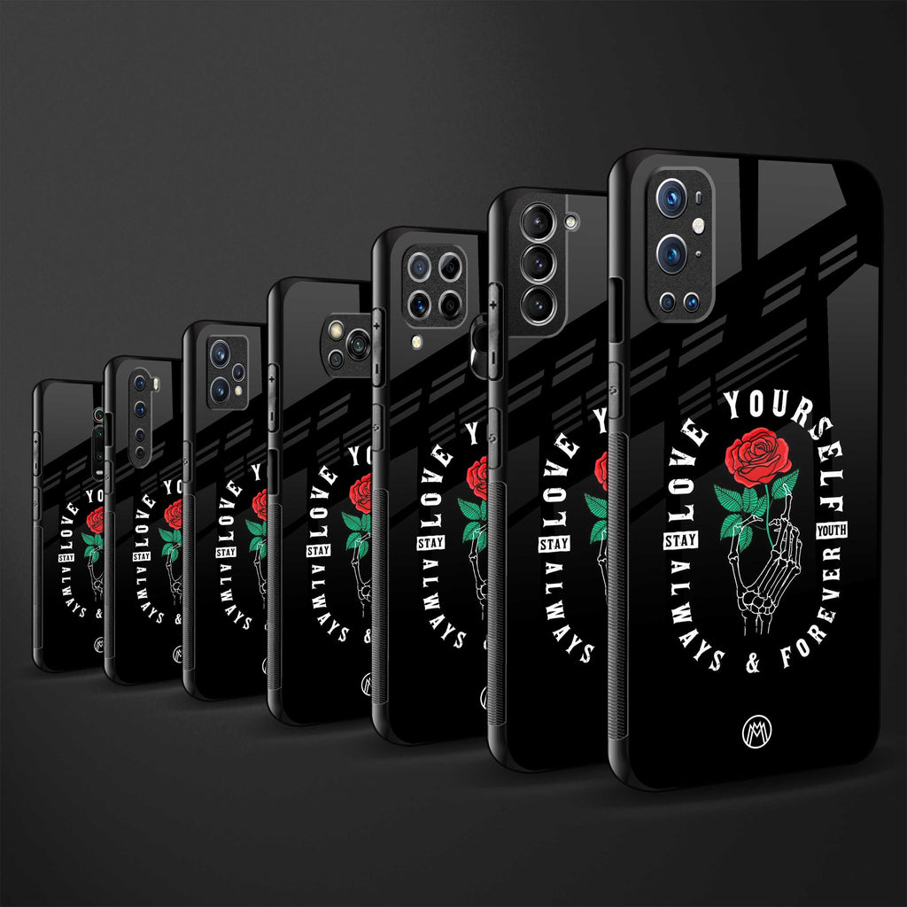 love yourself back phone cover | glass case for redmi note 11 pro plus 4g/5g