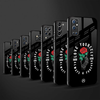 love yourself back phone cover | glass case for samsung galaxy a14 5g