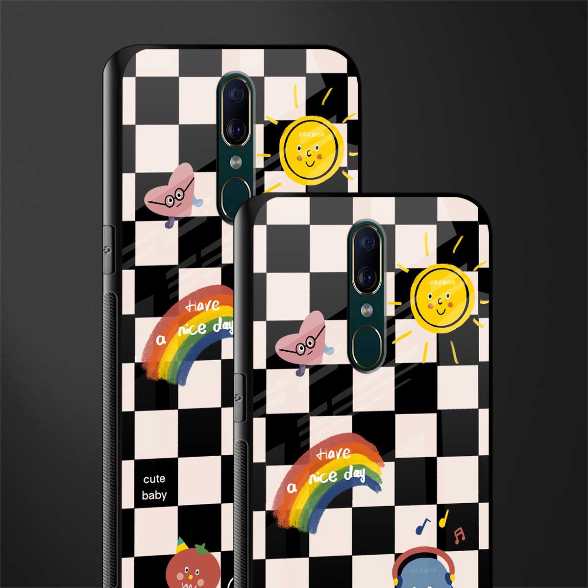 lunch break glass case for oppo a9 image-2
