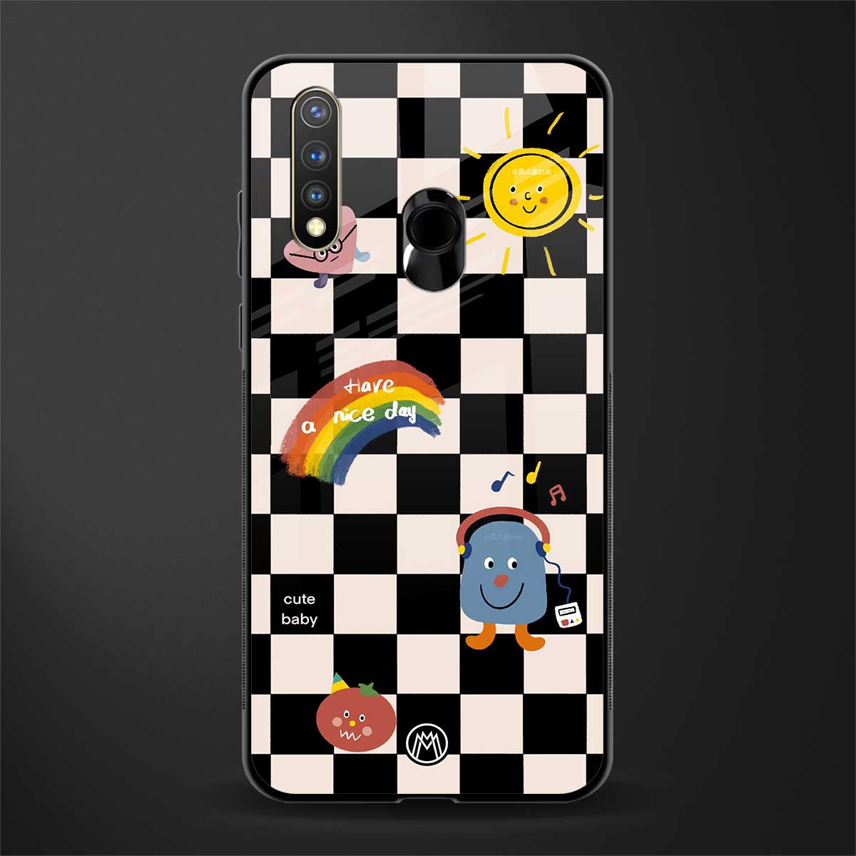 lunch break glass case for vivo u20 image
