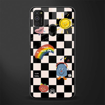 lunch break glass case for samsung galaxy m21 image