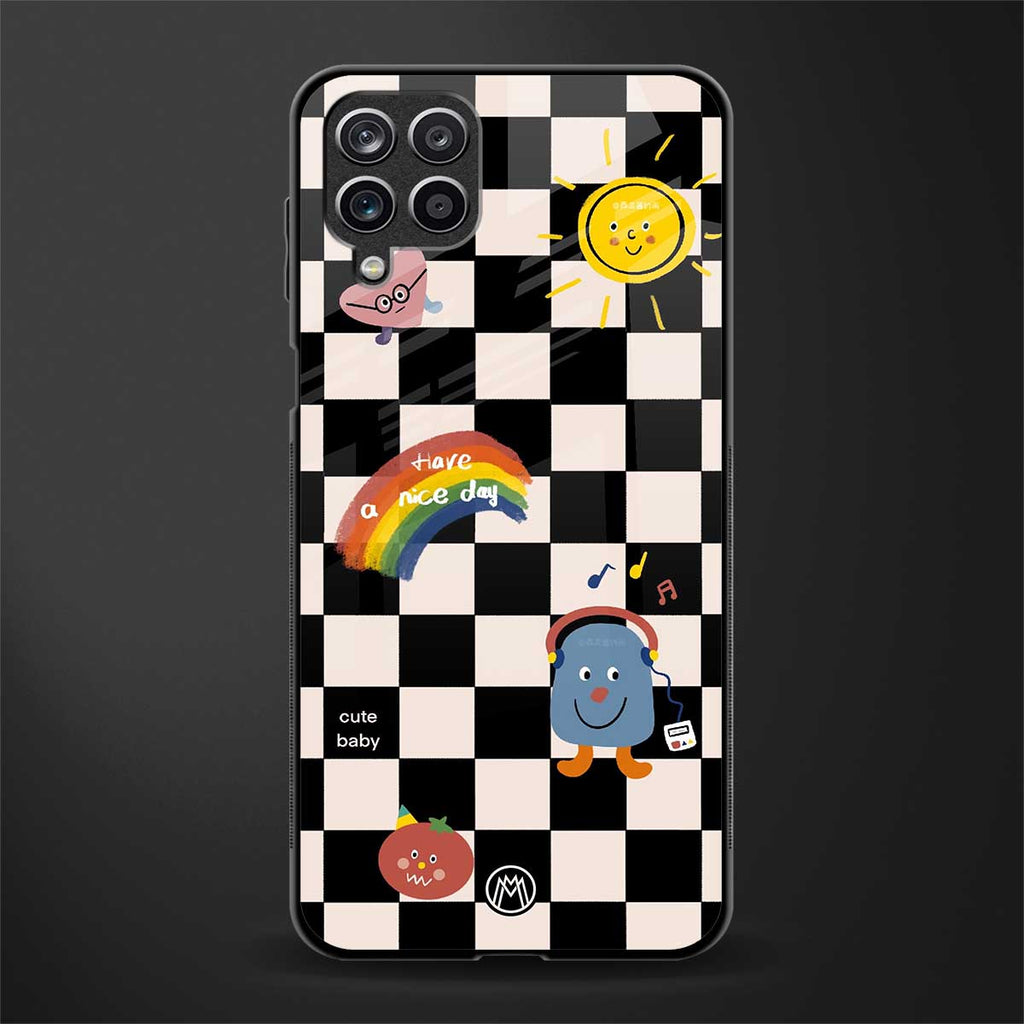 lunch break glass case for samsung galaxy m12 image