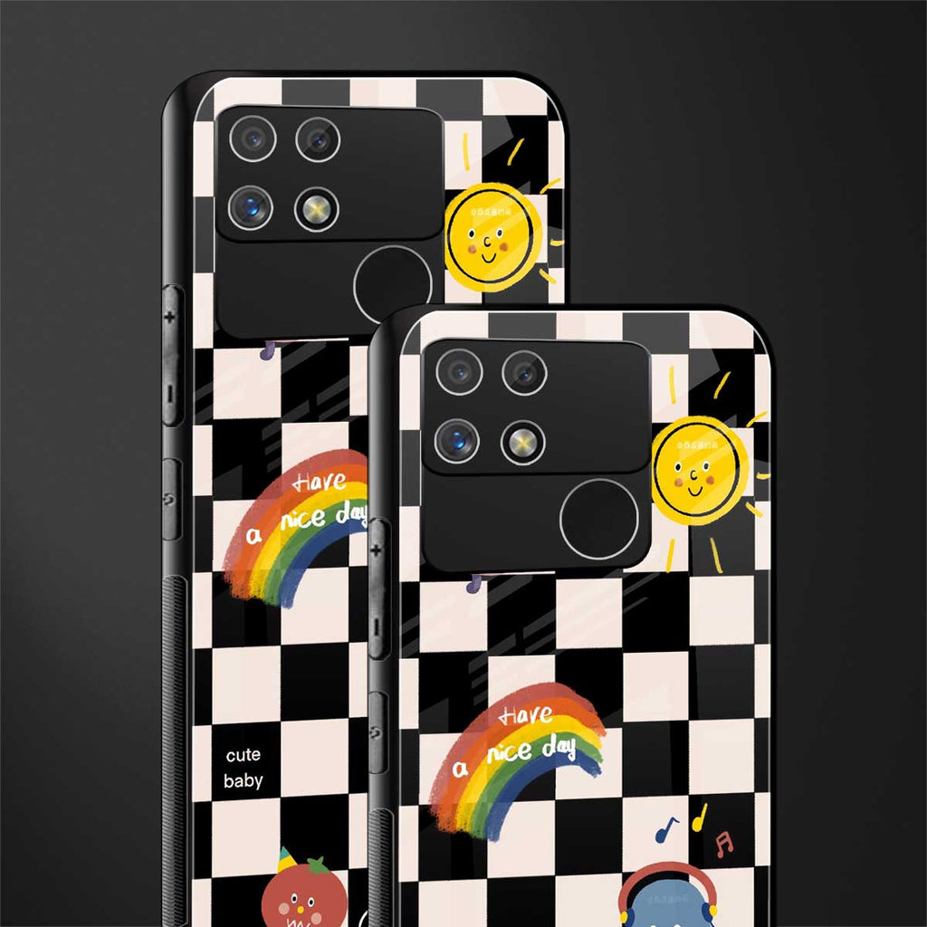 lunch break back phone cover | glass case for realme narzo 50a