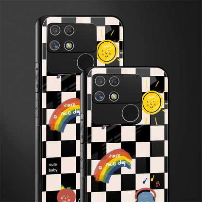 lunch break back phone cover | glass case for realme narzo 50a