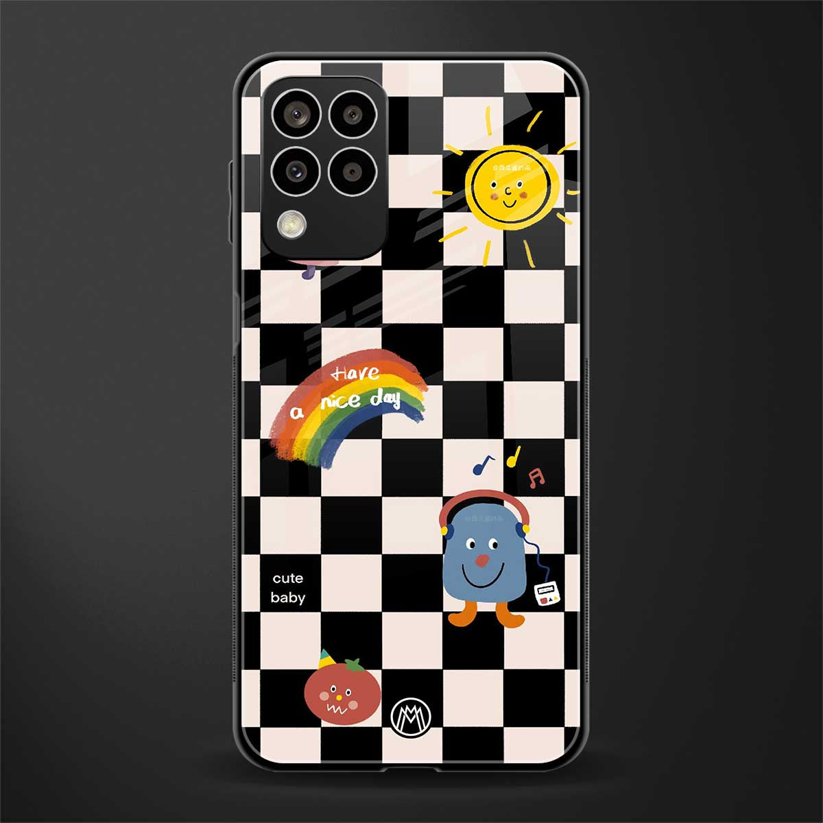 lunch break back phone cover | glass case for samsung galaxy m33 5g