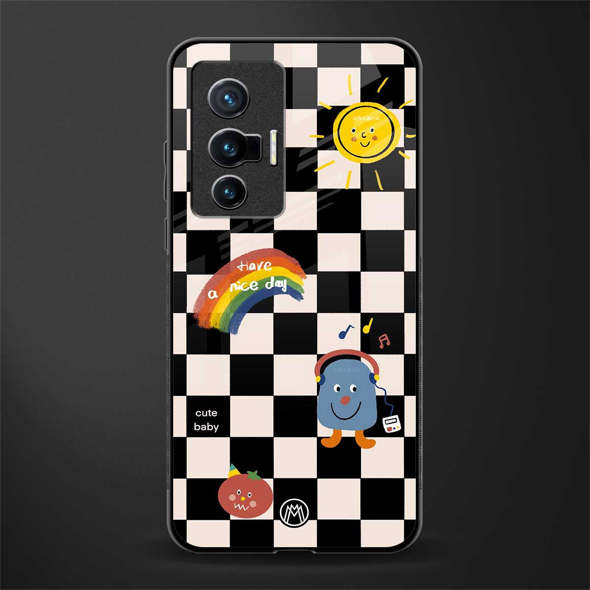 lunch break glass case for vivo x70 image