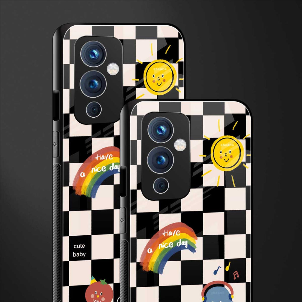 lunch break back phone cover | glass case for oneplus 9