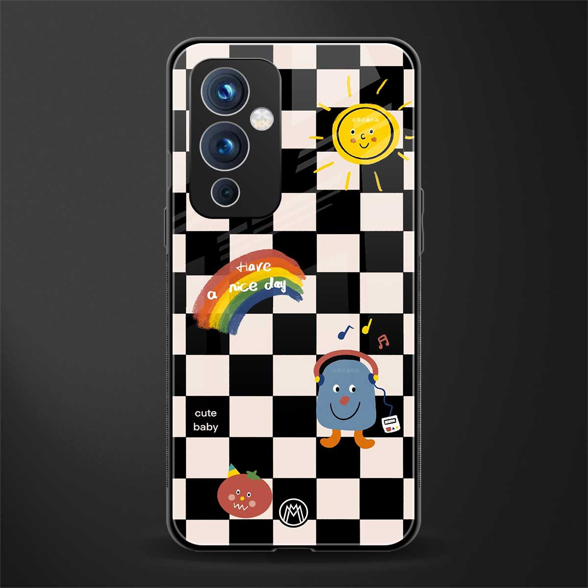 lunch break back phone cover | glass case for oneplus 9