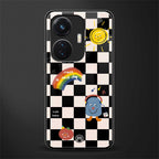 lunch break back phone cover | glass case for vivo t1 44w 4g