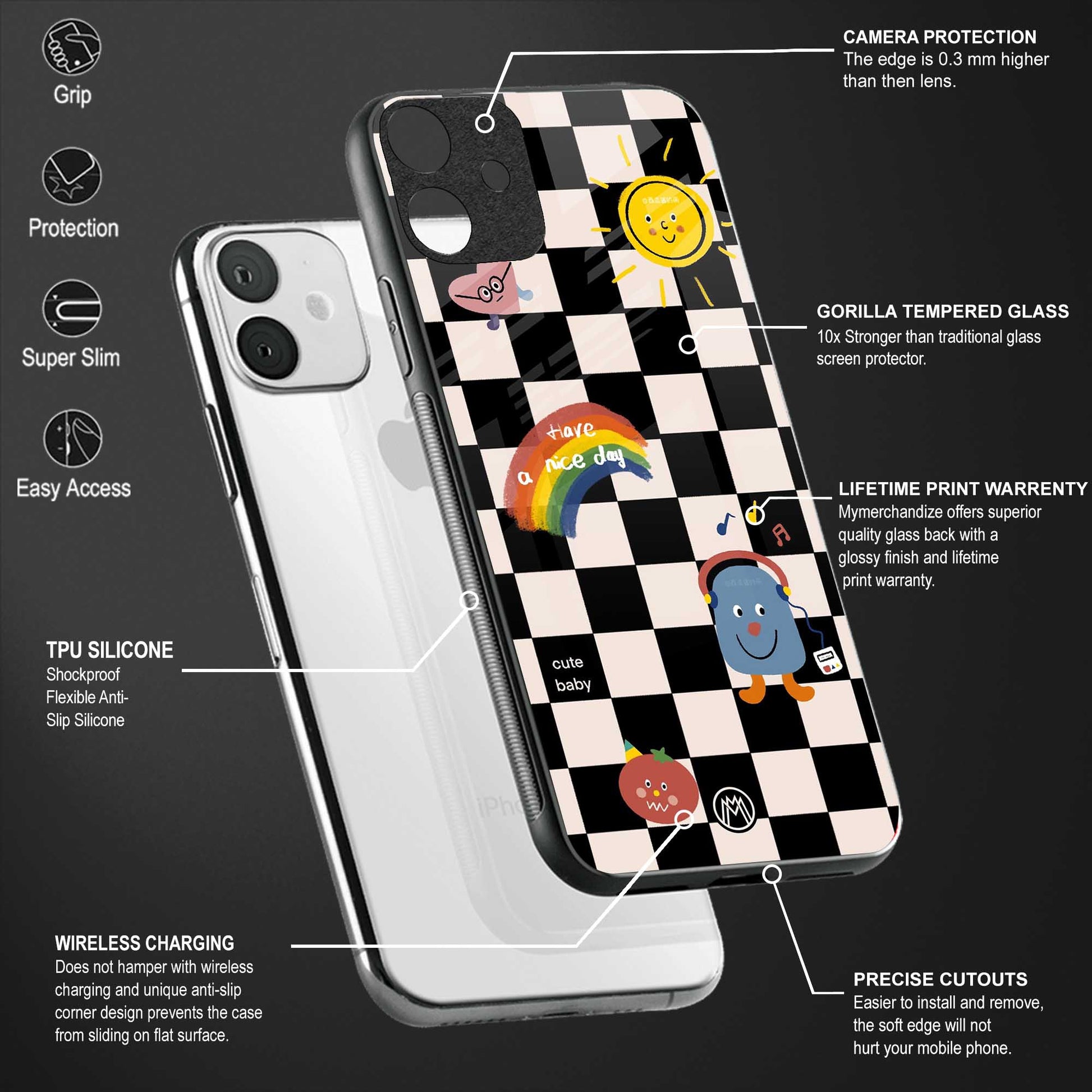 lunch break back phone cover | glass case for realme 11 pro 5g