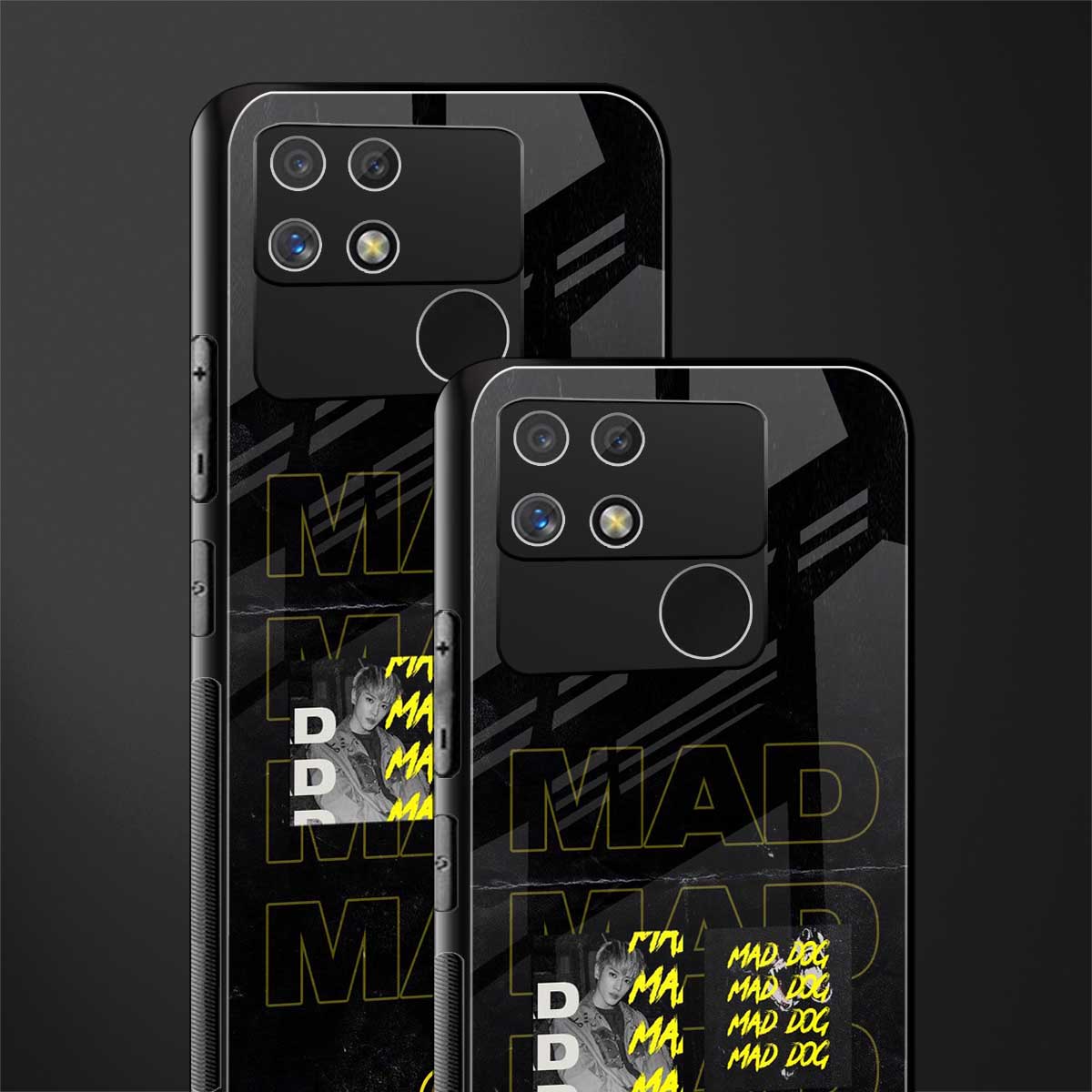 mad dog back phone cover | glass case for realme narzo 50a