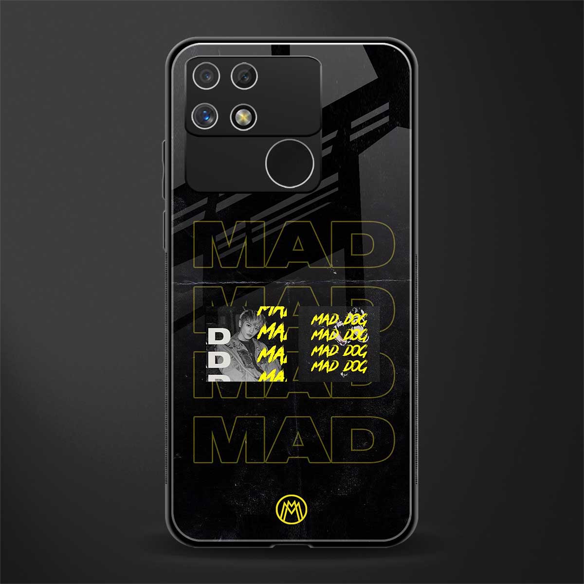 mad dog back phone cover | glass case for realme narzo 50a