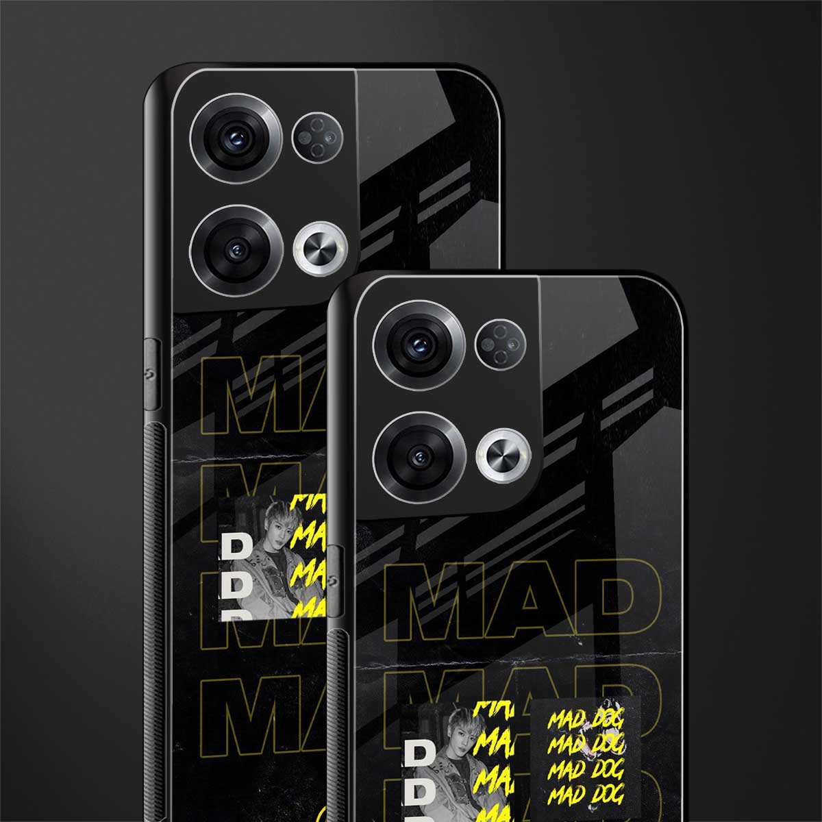 mad dog back phone cover | glass case for oppo reno 8