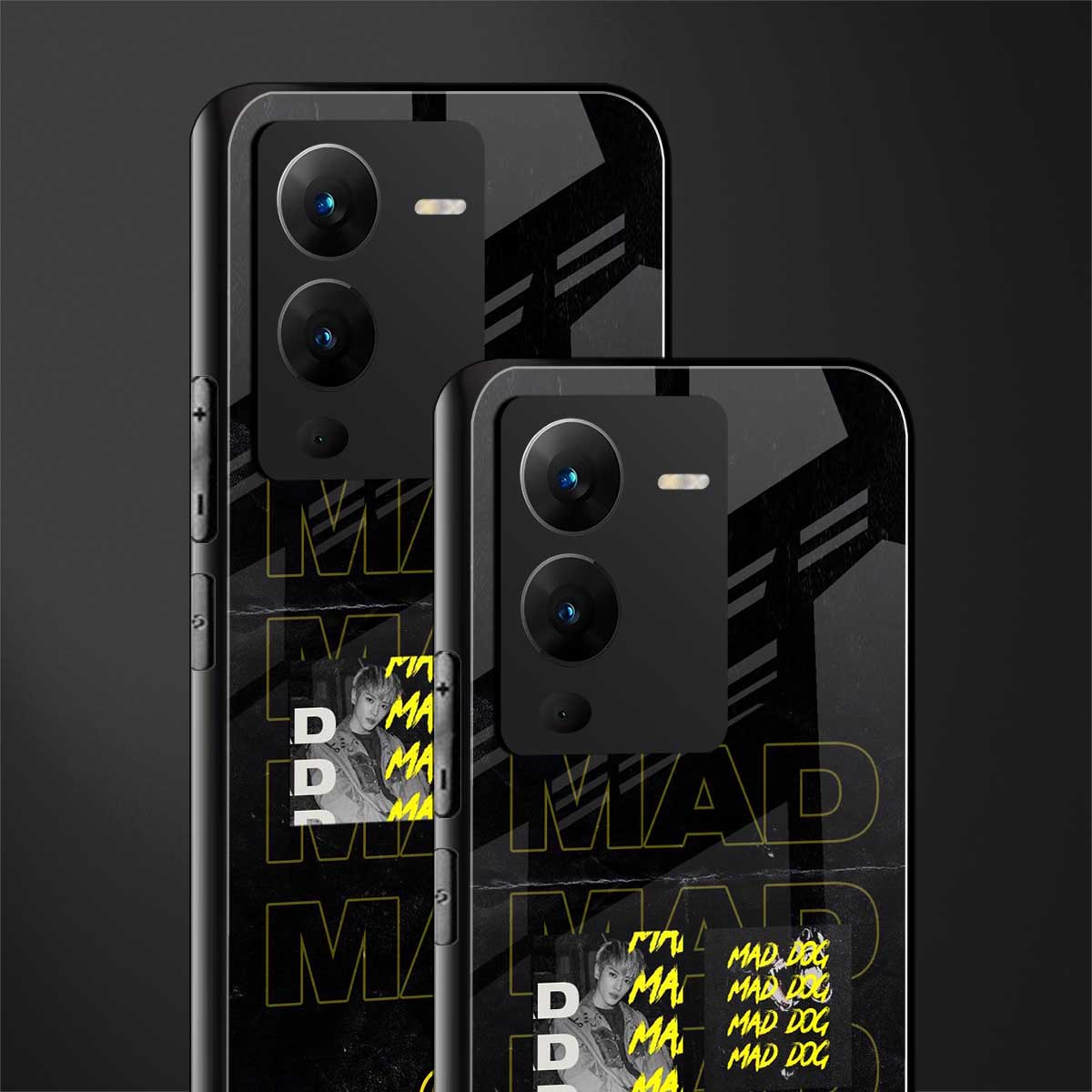mad dog back phone cover | glass case for vivo v25 pro 5g