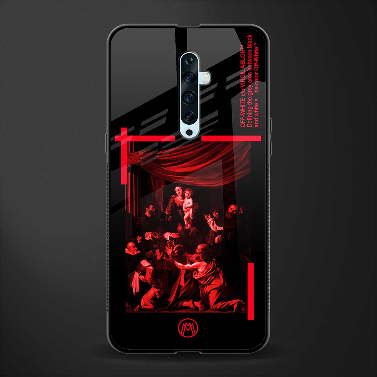 madonna of the rosary glass case for oppo reno 2f image