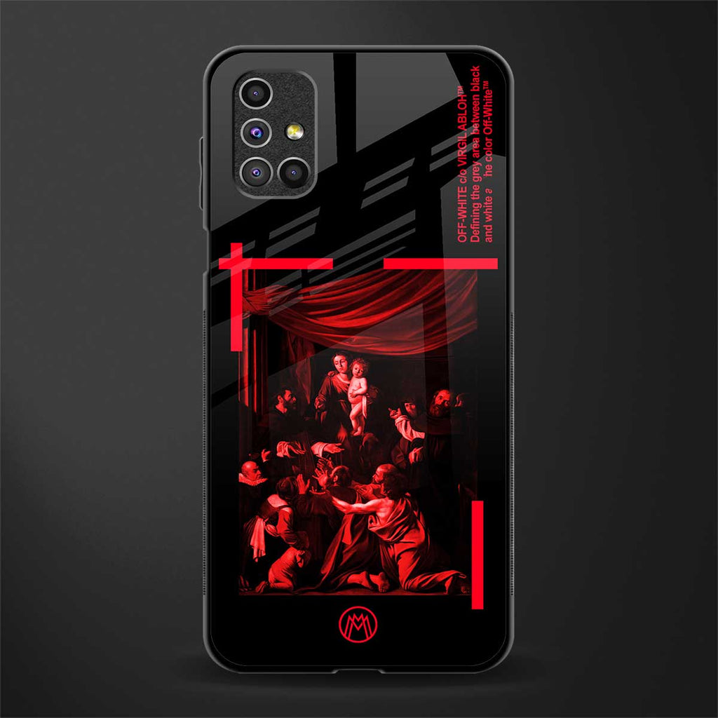 madonna of the rosary glass case for samsung galaxy m51 image