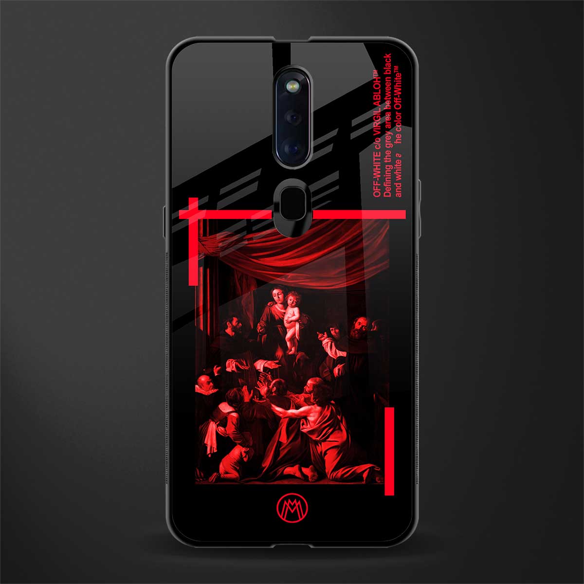 madonna of the rosary glass case for oppo f11 pro image