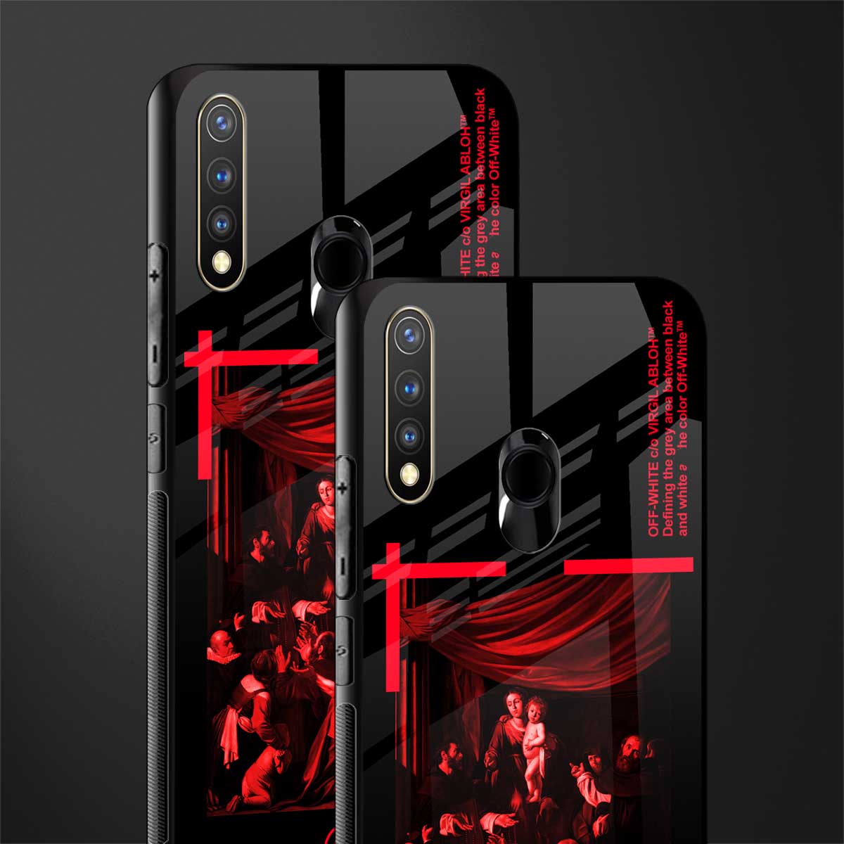 madonna of the rosary glass case for vivo y19 image-2