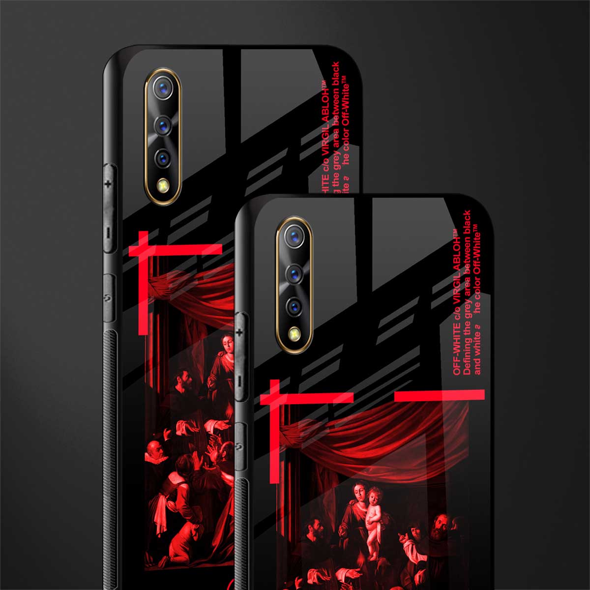 madonna of the rosary glass case for vivo s1 image-2