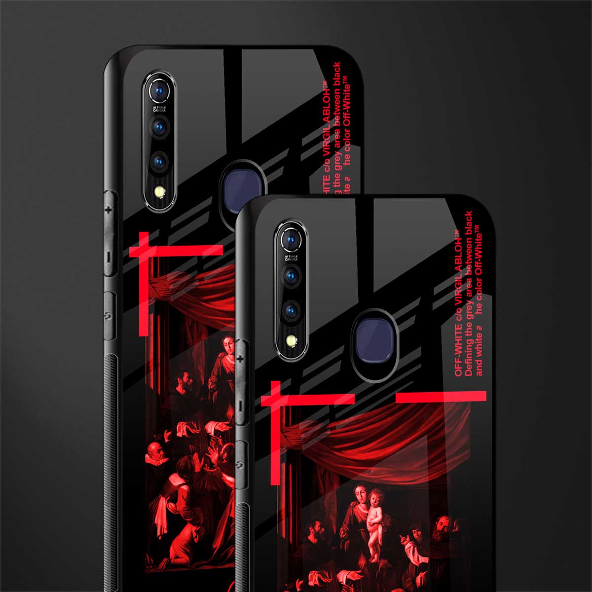 madonna of the rosary glass case for vivo z1 pro image-2