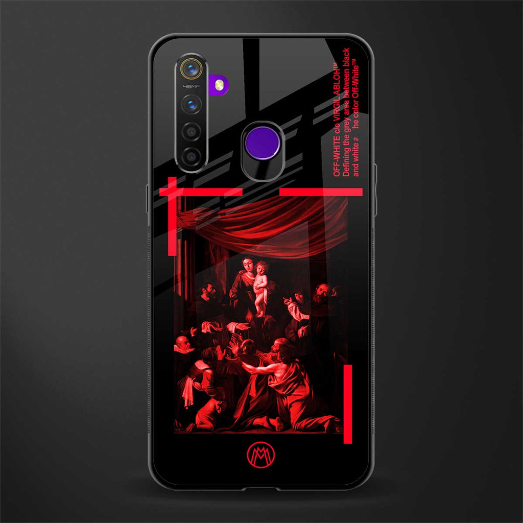 madonna of the rosary glass case for realme 5 image
