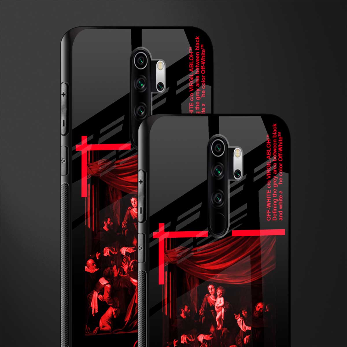 madonna of the rosary glass case for redmi note 8 pro image-2