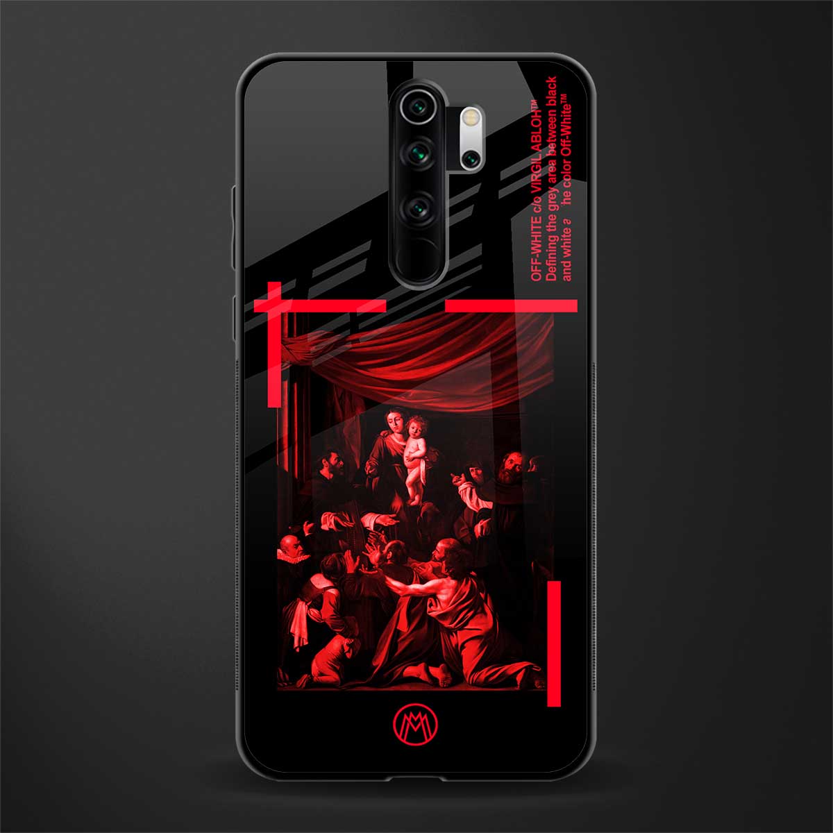 madonna of the rosary glass case for redmi note 8 pro image
