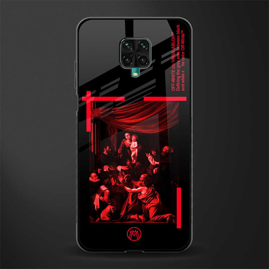 madonna of the rosary glass case for redmi note 9 pro image