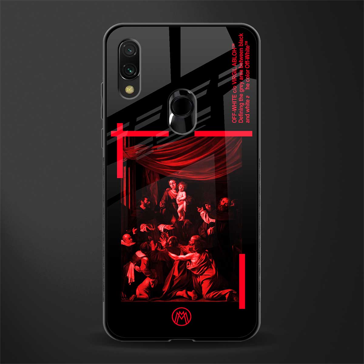 madonna of the rosary glass case for redmi y3 image